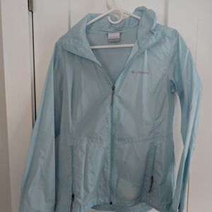 Columbia Women's Blue rain shell jacket